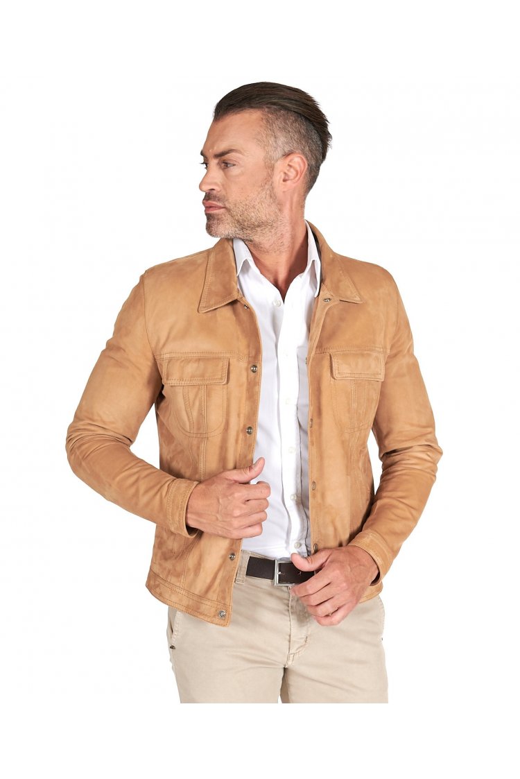 Beige ungefütterte...