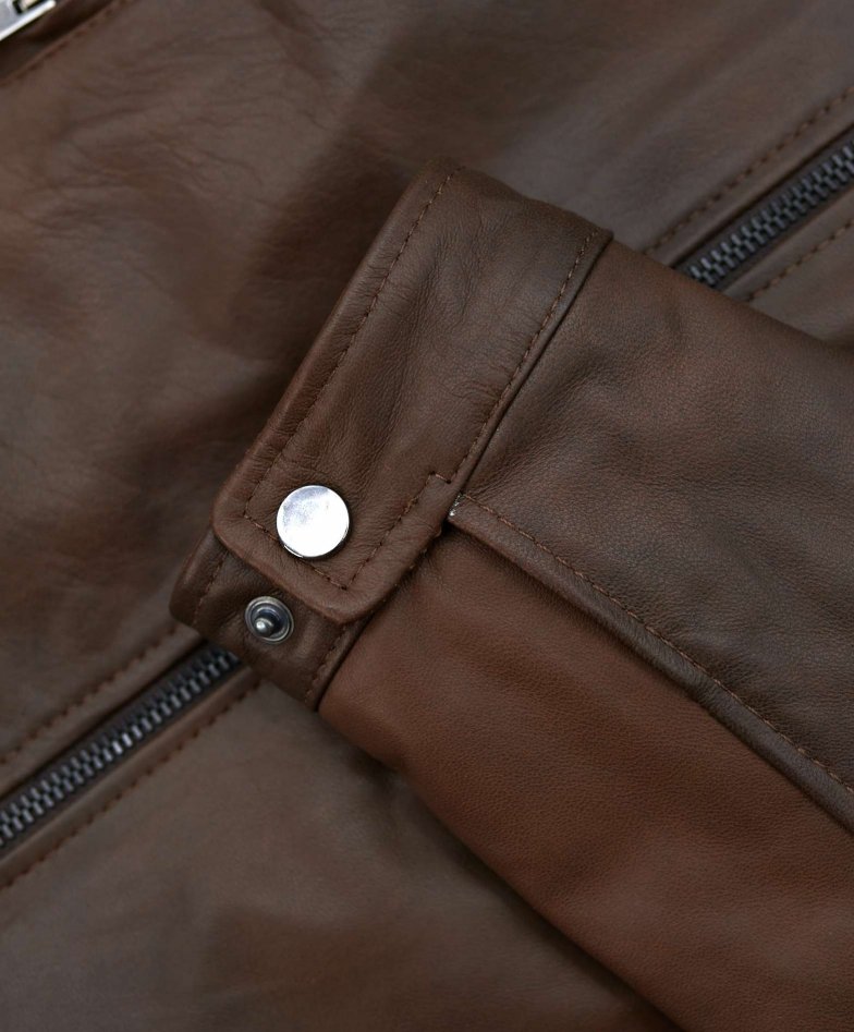 Braune lederjacke lammleder...