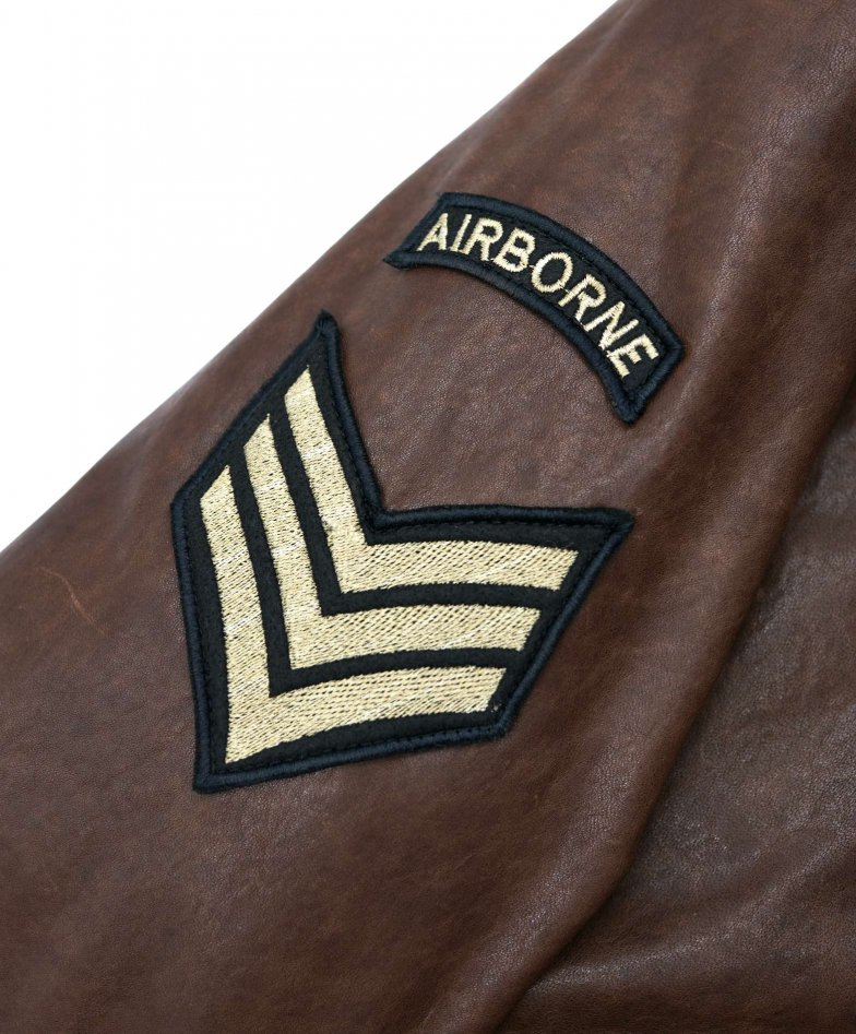 Dunkelbraune bomber lederjacke...