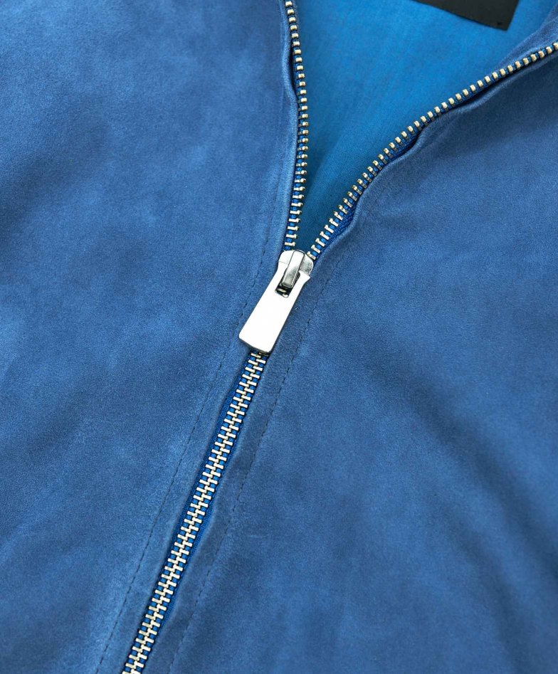 Blauedenim wildlederjacke bomberjacke...