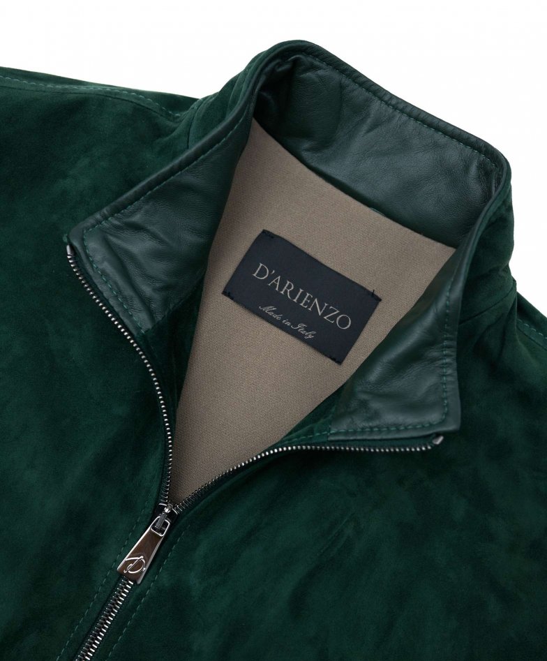 Grüne wildlederjacke bomberjacke...