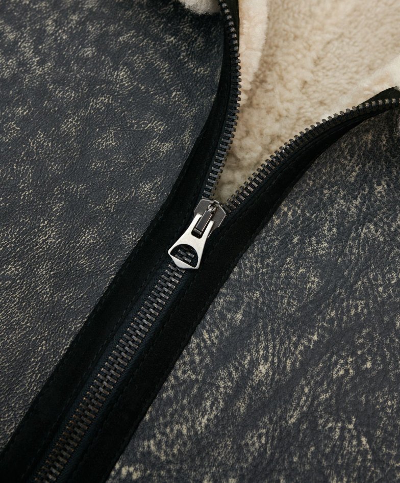 Safari-farbe mutton bikerjacke...