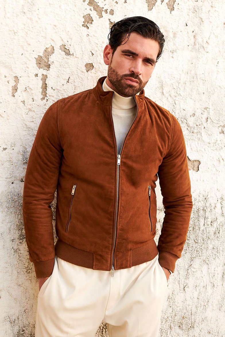Lederfarben wildlederjacke...