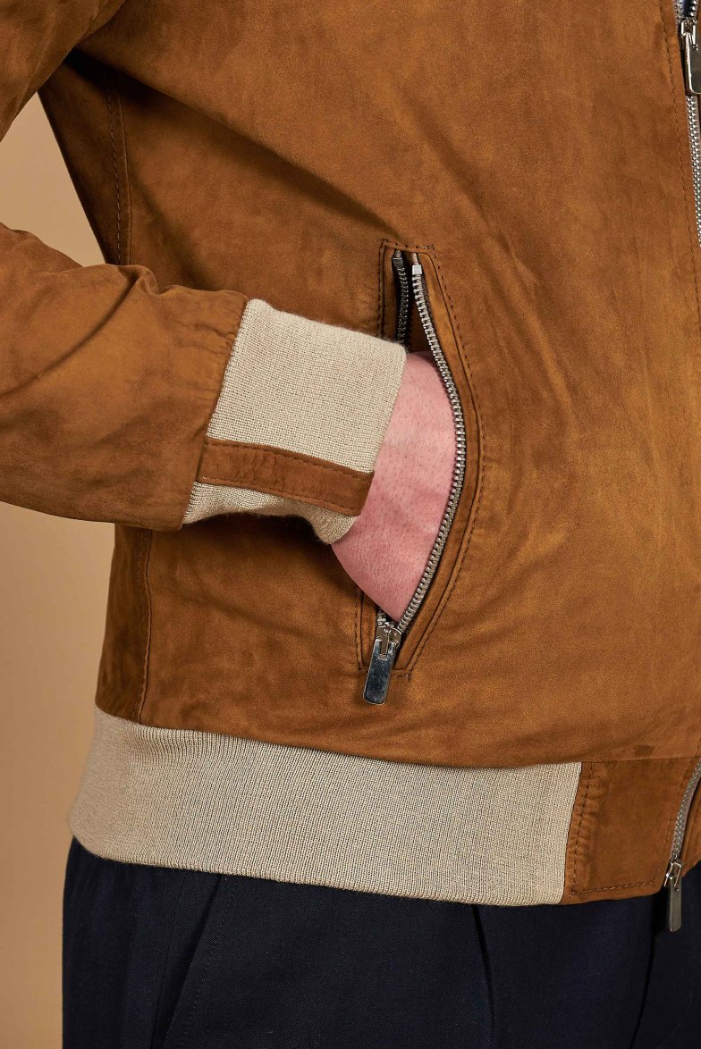 Lederfarben wildlederjacke...