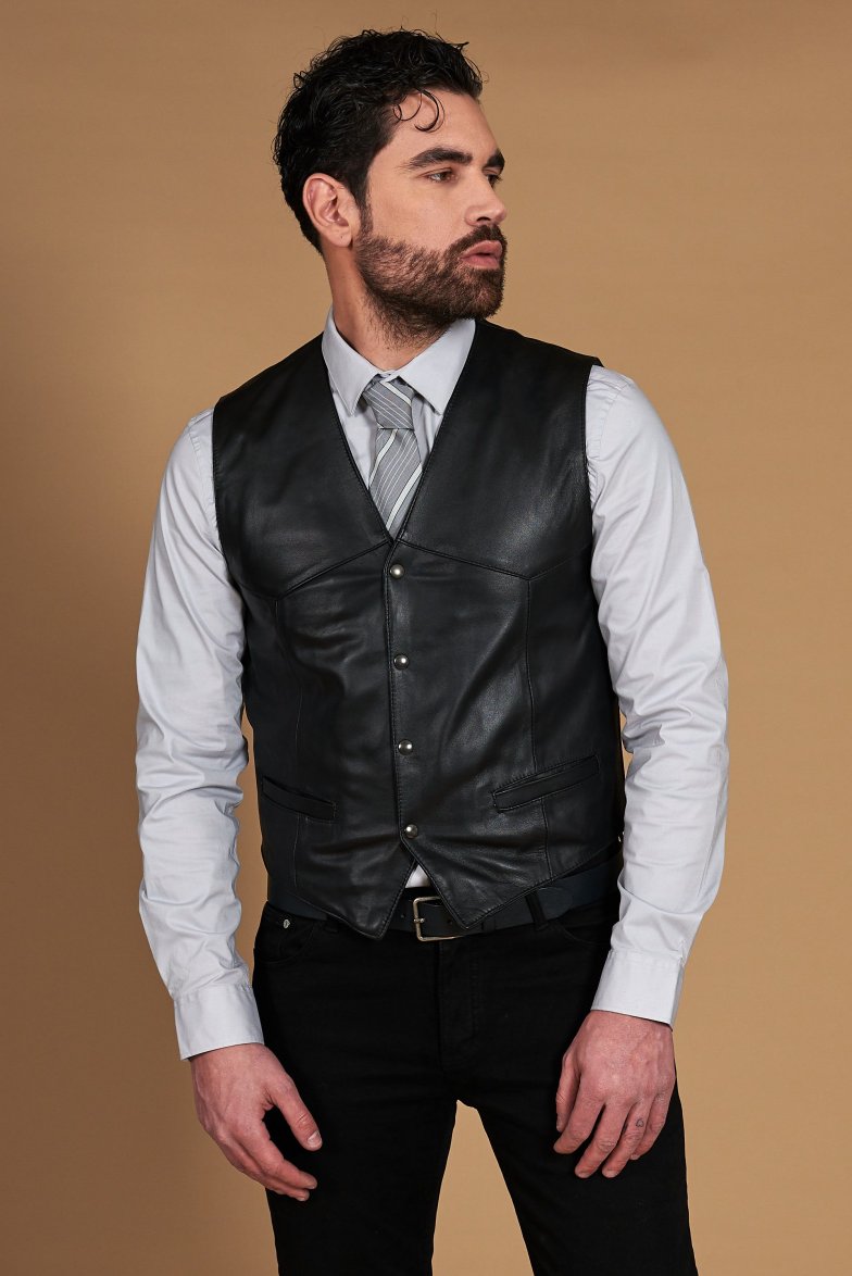 Gilet schwarze klassische...