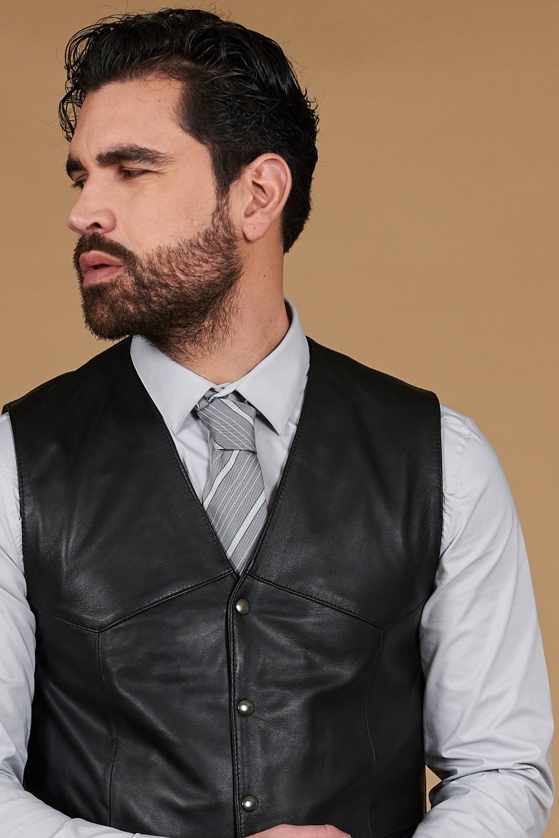 Gilet schwarze klassische...