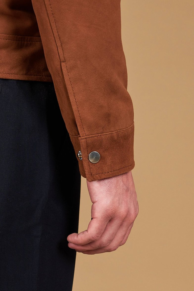 Lederfarben lederjacke wildleder mit...