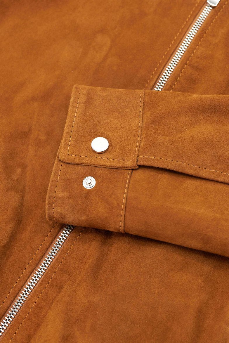 Lederfarben lederjacke wildleder mit...