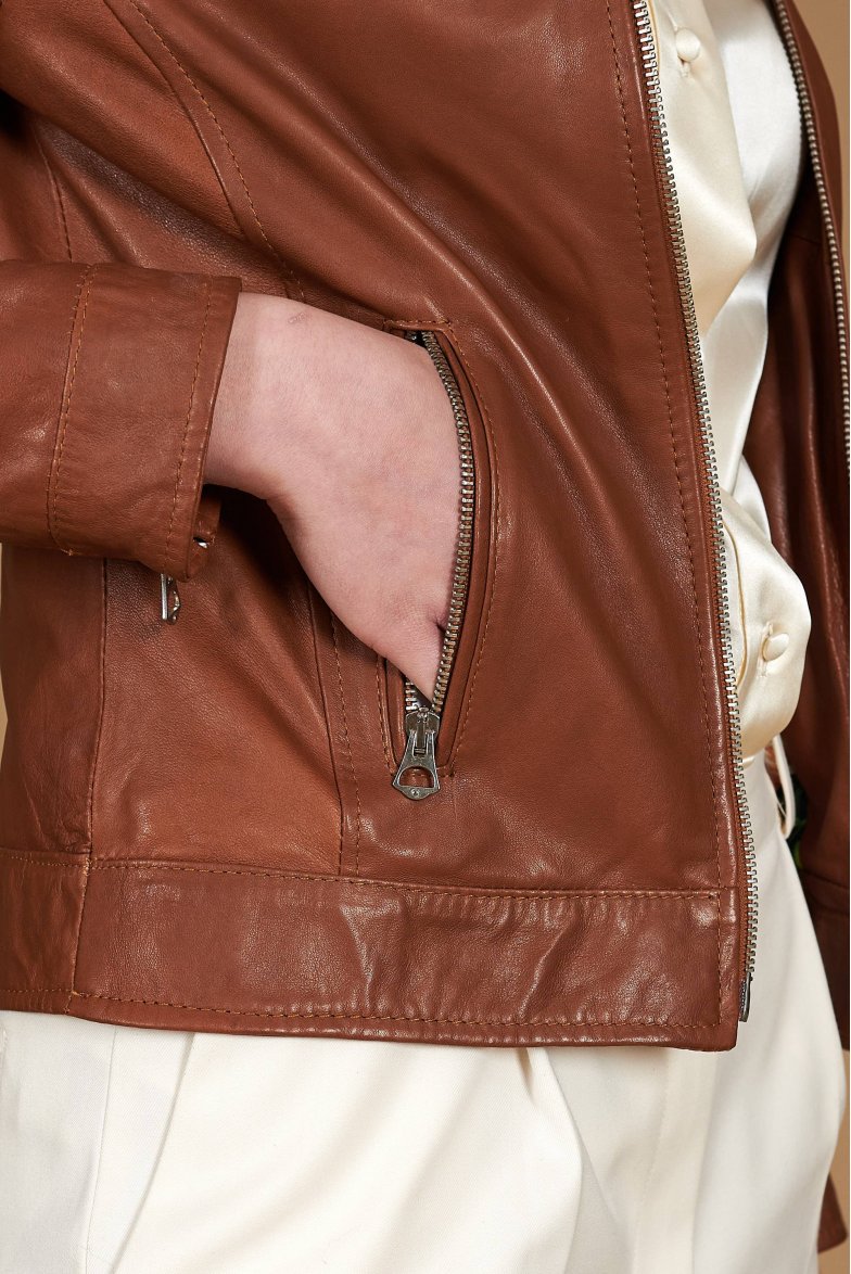 Lederfarben lederjacke bikerjacke...