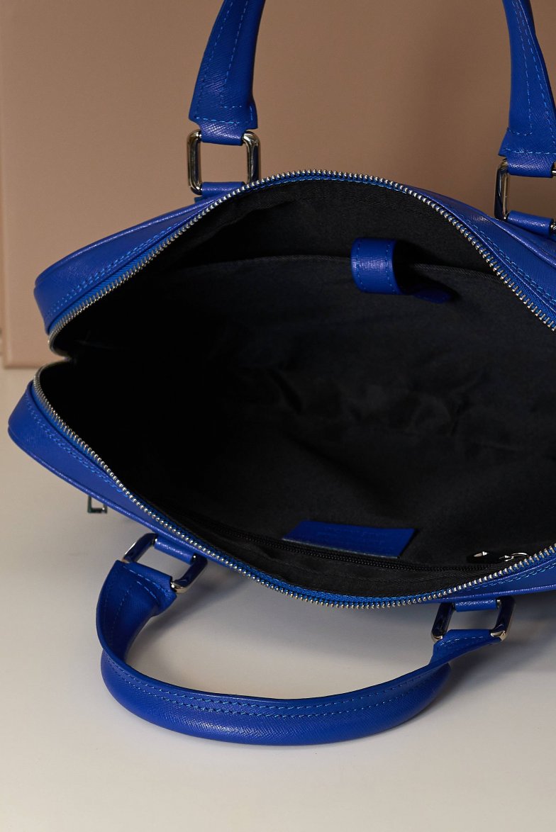 Hellblaue Laptop Aktentasche aus...