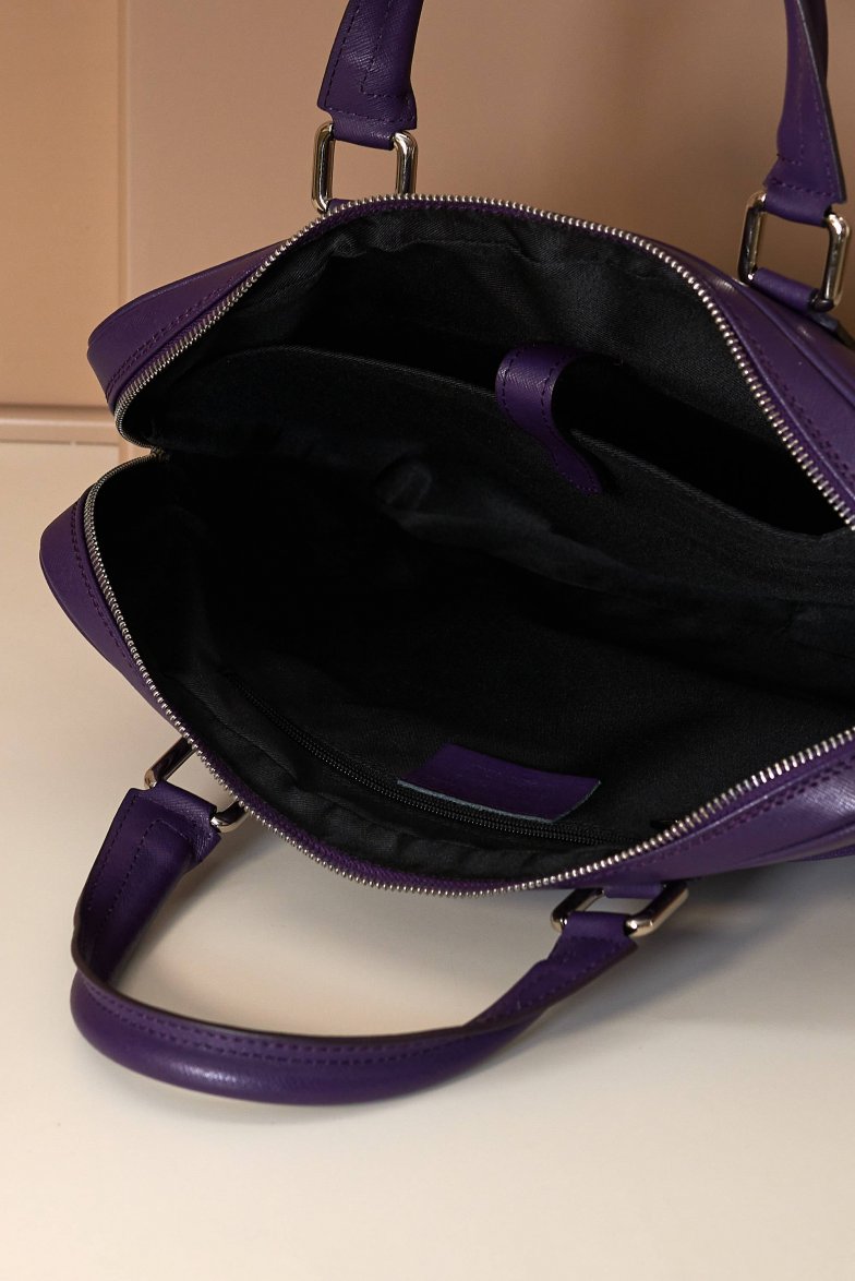 Dunkelviolette Laptop Aktentasche aus...