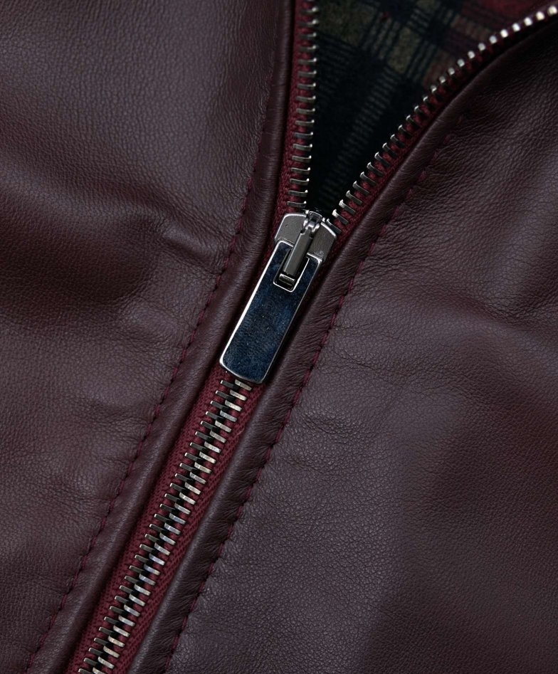 Burgunder lederjacke bomberjacke...