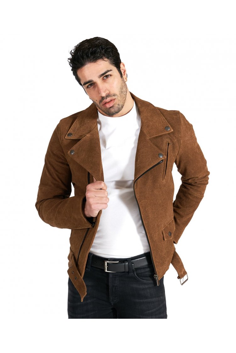 Chiodo biker lederfarben...