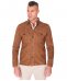 Leder farbe wildlederhemd mit Knopfverschluss