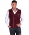 Chiodo smanicato in pelle scamosciata bordeaux