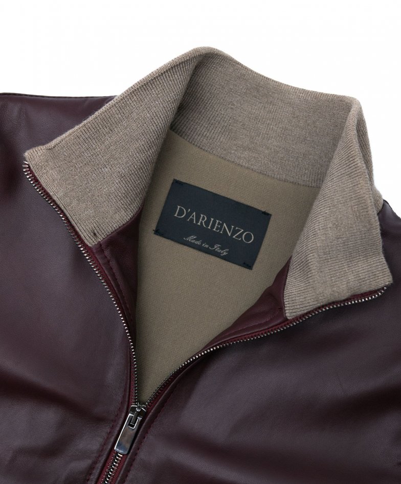 Burgunder lederjacke bomberjacke...