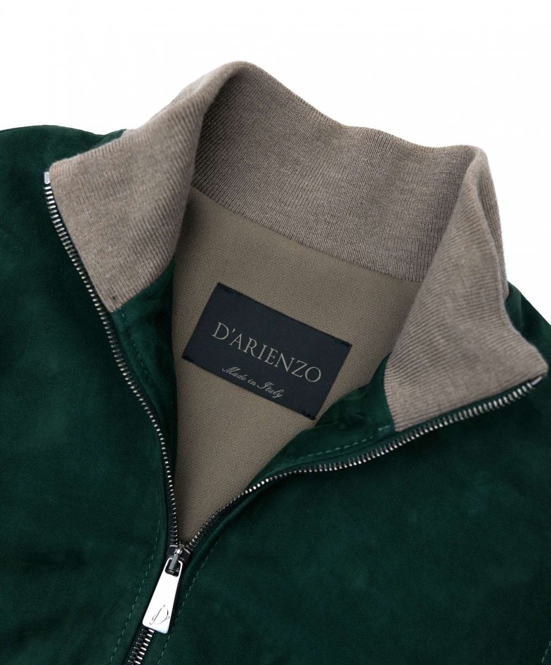 Grüne wildlederjacke bomberjacke...