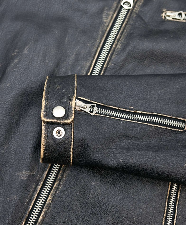 Schwarze  lederjacke bikerjacke...