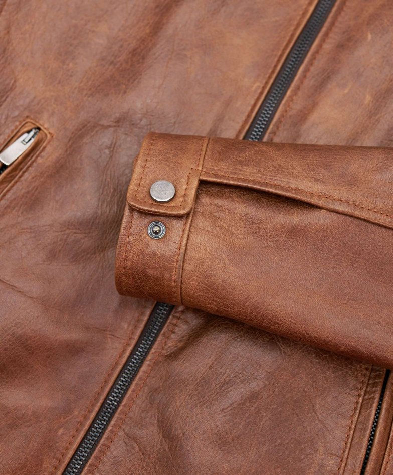 Lederfarben lederjacke vintage-effekt...